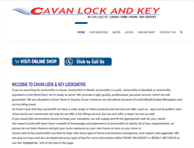 Tablet Screenshot of cavanlockandkey.com